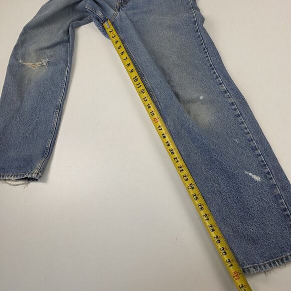 Vintage Levi's 550 Jeans Mens 33x32 Fits 32x32 Relaxed Fit Distressed Denim - Picture 12 of 15
